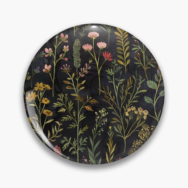 Item preview, Dark Wildflower Night Garden Floral designed and sold by darkskydelights.