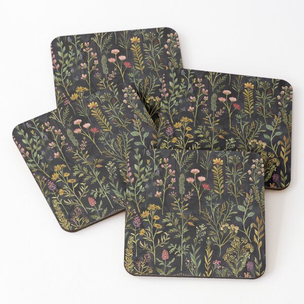 Item preview, Dark Wildflower Night Garden Floral designed and sold by darkskydelights.