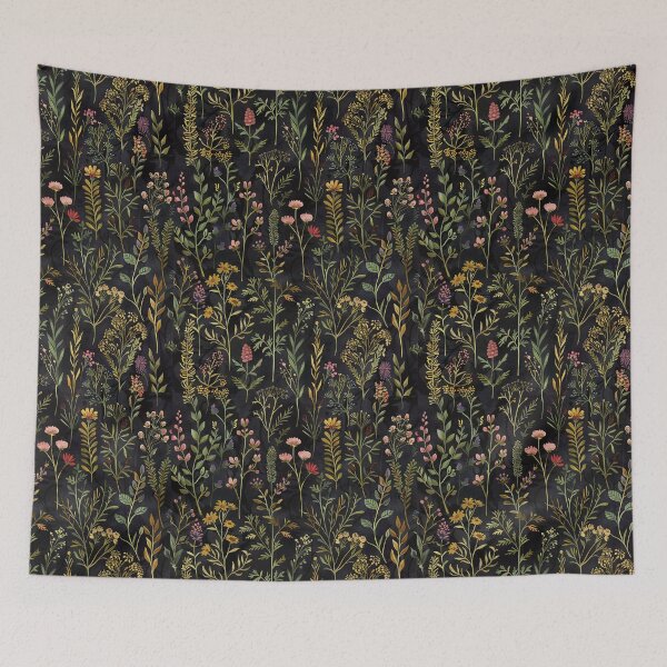 Item preview, Dark Wildflower Night Garden Floral designed and sold by darkskydelights.