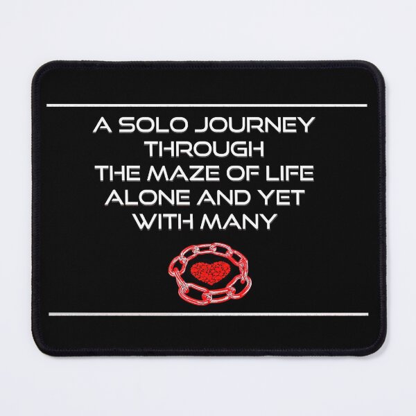 Item preview, Solo Journey . Heart . Chain . Connection . Typographical . #2 designed and sold by Artistic63.