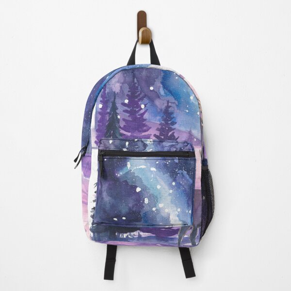 Item preview, Starlit Milky Way Forest Dreams Enchanted Deer Nightscape Painting designed and sold by artshop77.