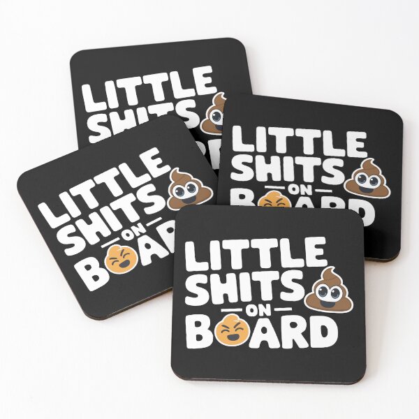Item preview, Little Shits On Board - Humorous Design designed and sold by MonkiFlipp.
