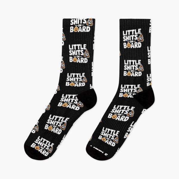 Item preview, Little Shits On Board - Humorous Design designed and sold by MonkiFlipp.