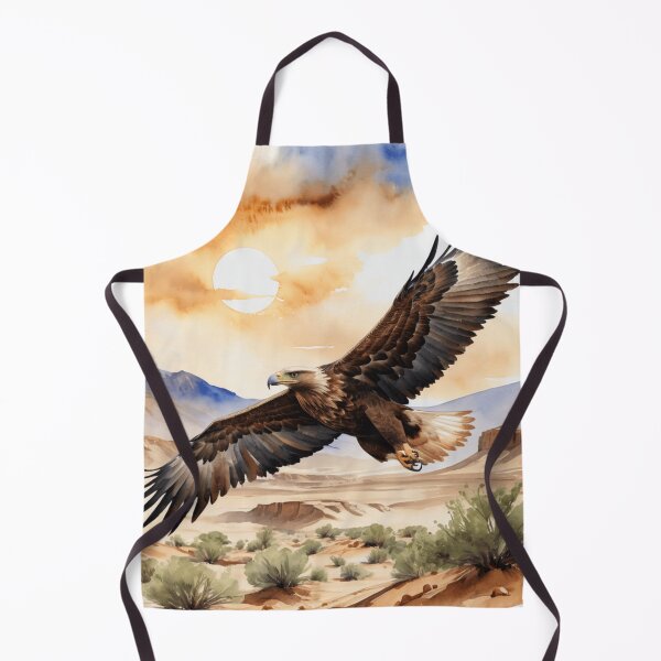 Item preview, Steppe Eagle Soaring Above Desert designed and sold by WaterBirdArt.