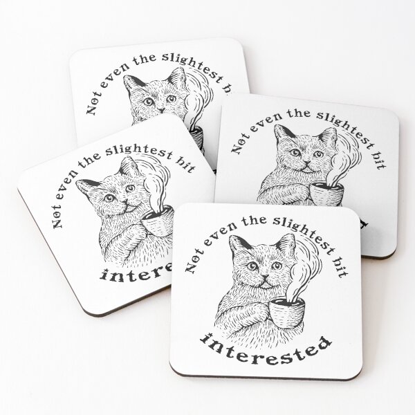 Item preview, Disinterested Coffee Cat designed and sold by Jess Willow.