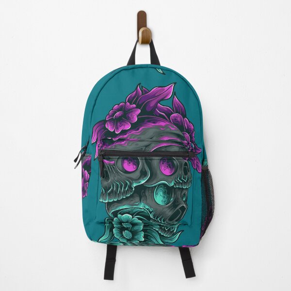 Item preview, Neon-Colored Skull Duo Illustration designed and sold by crisgris1961.