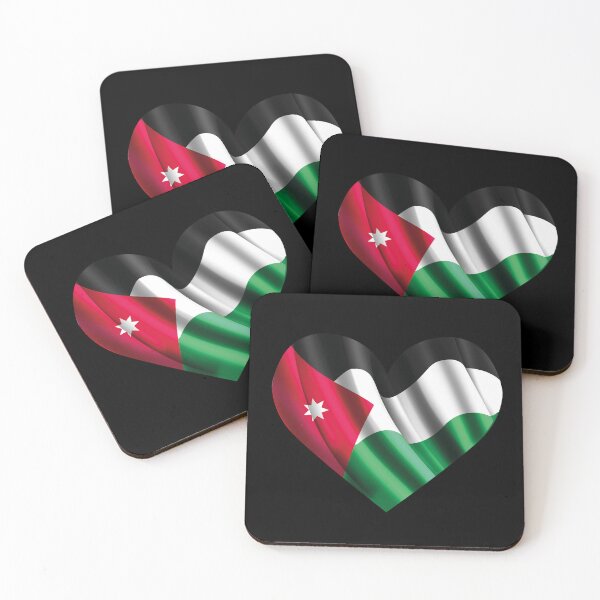 Item preview, Jordanian Flag Heart | Jordan lover designed and sold by Mo5tar.