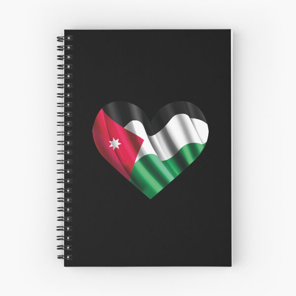 Item preview, Jordanian Flag Heart | Jordan lover designed and sold by Mo5tar.