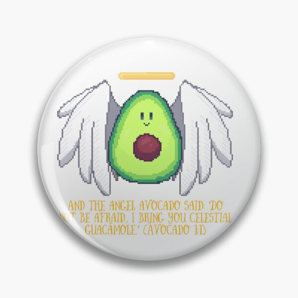 Item preview, pixel art angel avocado holy guacamole celestial designed and sold by ZerpaGiovanna.