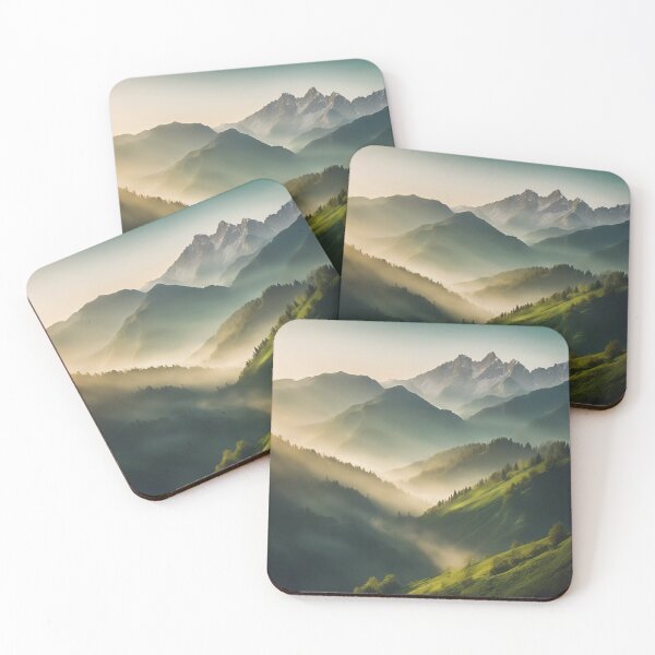 Item preview, Golden Hour Serenity: Peaceful Mountain Landscap  designed and sold by andrew758.