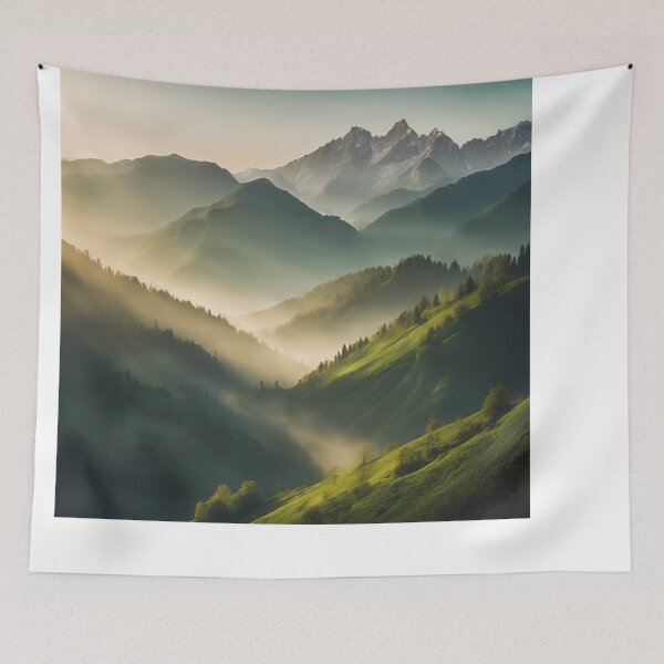 Item preview, Golden Hour Serenity: Peaceful Mountain Landscap  designed and sold by andrew758.