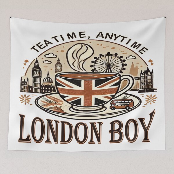 Item preview, TEA TIME, ANYTIME- LONDON BOY designed and sold by Globalcitytees.