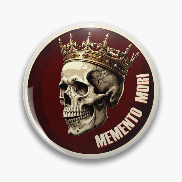 Item preview, memento mori, death, skull, king, skull king, tactical patch, military patch, military, dead, die designed and sold by SavageLegion.