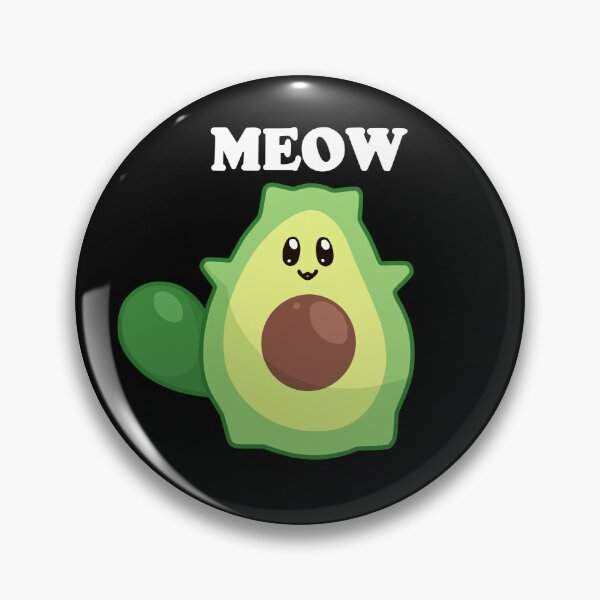 Item preview, kawaii avocado cat perfect for vegans and vegetarians designed and sold by ZerpaGiovanna.