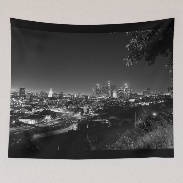 Item preview, Los Angeles at Night - Leica Monochrome Hi-Res Shot - From Dodger Stadium designed and sold by kuruki.