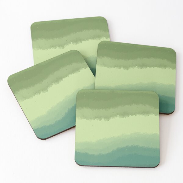 Item preview, Green Fade - Fuzzy Watercolor Ombre Gradient		 designed and sold by PreciousMotifs.