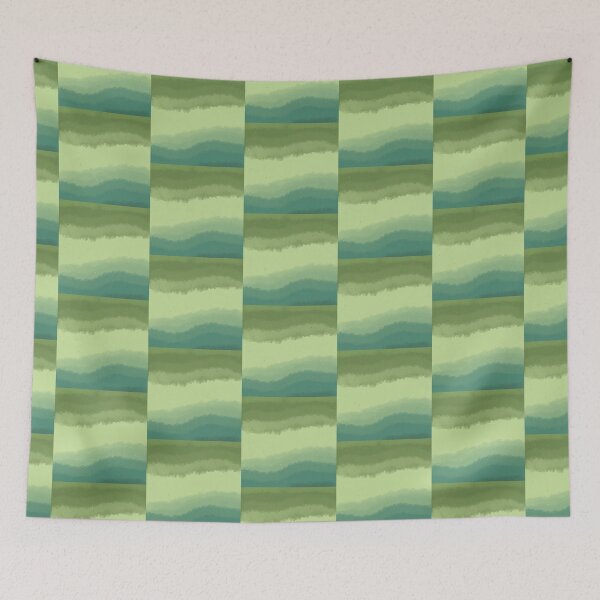 Item preview, Green Fade - Fuzzy Watercolor Ombre Gradient		 designed and sold by PreciousMotifs.