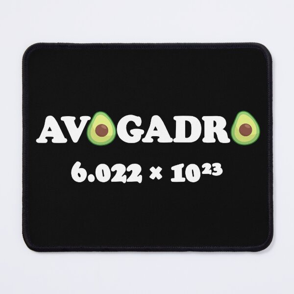 Item preview, Avocado avogadro's number text design designed and sold by ZerpaGiovanna.