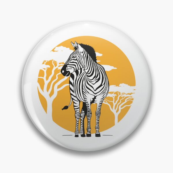 Item preview, Illustration of a zebra under the sun in the African savannah. Ideal for educational and cultural materials designed and sold by LucianoCosmo.