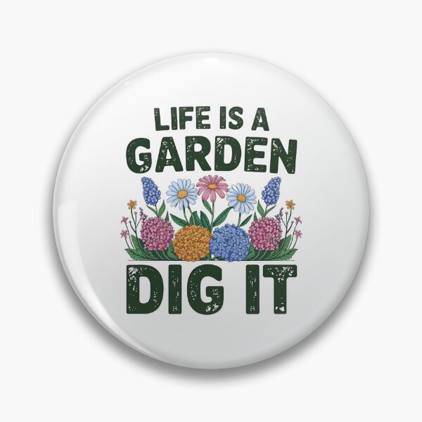 Item preview, Retro Life Is A Garden Dig It Gardener Gifts Gardening designed and sold by luannsemmsobre.