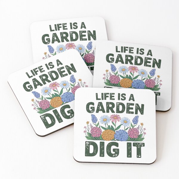 Item preview, Retro Life Is A Garden Dig It Gardener Gifts Gardening designed and sold by luannsemmsobre.