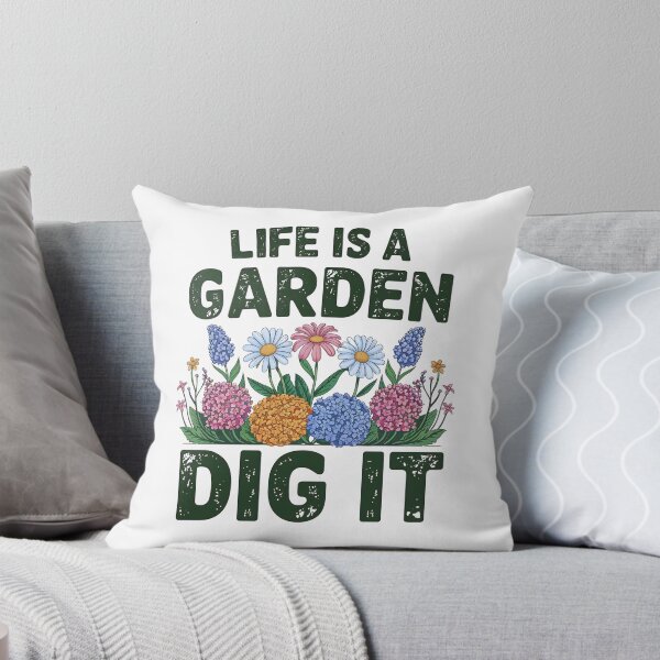 Item preview, Retro Life Is A Garden Dig It Gardener Gifts Gardening designed and sold by luannsemmsobre.