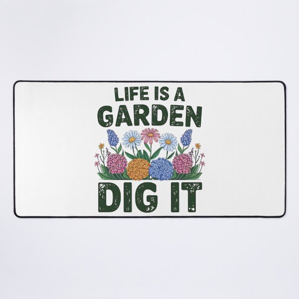 Item preview, Retro Life Is A Garden Dig It Gardener Gifts Gardening designed and sold by luannsemmsobre.