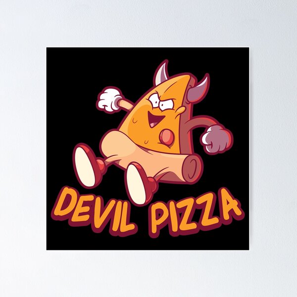 Item preview, Evil Devil Pizza Illustration designed and sold by crisgris1961.