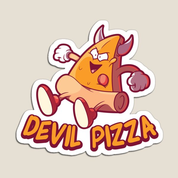Item preview, Evil Devil Pizza Illustration designed and sold by crisgris1961.