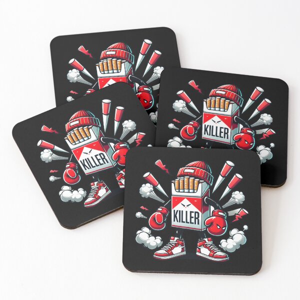 Item preview, Boxing Cigarette Pack Character Illustration - Bold Pop Art Design designed and sold by DrawHandArt.
