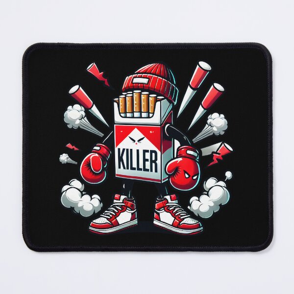 Item preview, Boxing Cigarette Pack Character Illustration - Bold Pop Art Design designed and sold by DrawHandArt.