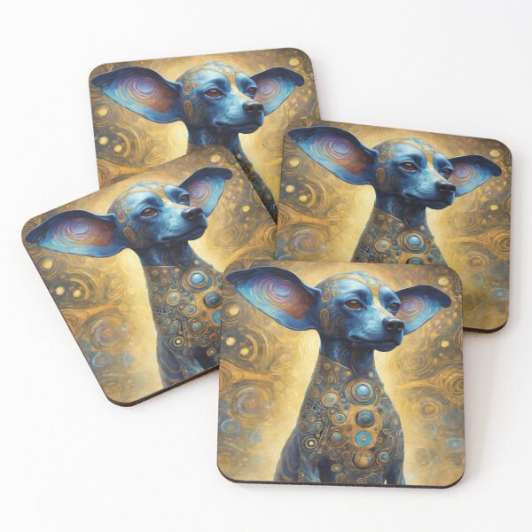 Item preview, Gustav Klimt-inspired Dog Art #1 designed and sold by NickWhittleArt.