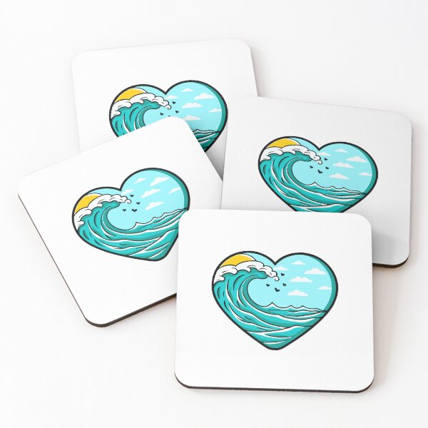 Item preview, A Cute Heart of Love: Summer Ocean Waves Vibes designed and sold by Timegraf.