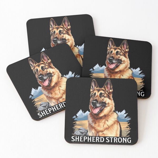 Item preview, Shepherd Strong, German Shepherd Dog designed and sold by GeeksLoveDogs.