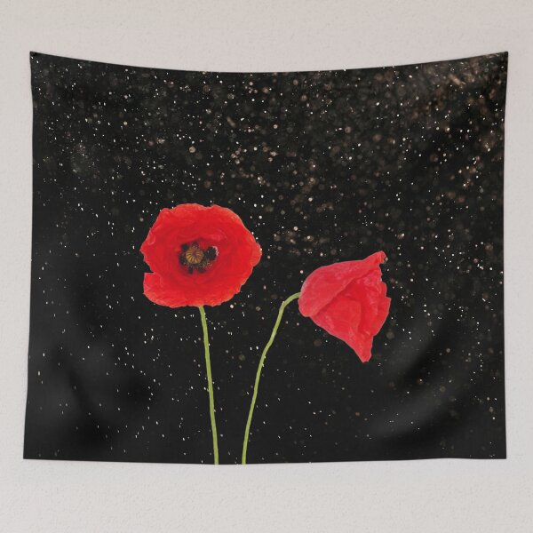 Item preview, Poppies on Vibrant Night Sky Background designed and sold by Our Bible Journey.