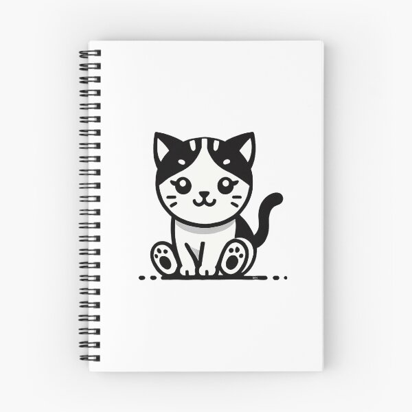 Item preview, Little black and white cat -2 designed and sold by Sen-Design.