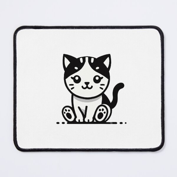 Item preview, Little black and white cat -2 designed and sold by Sen-Design.