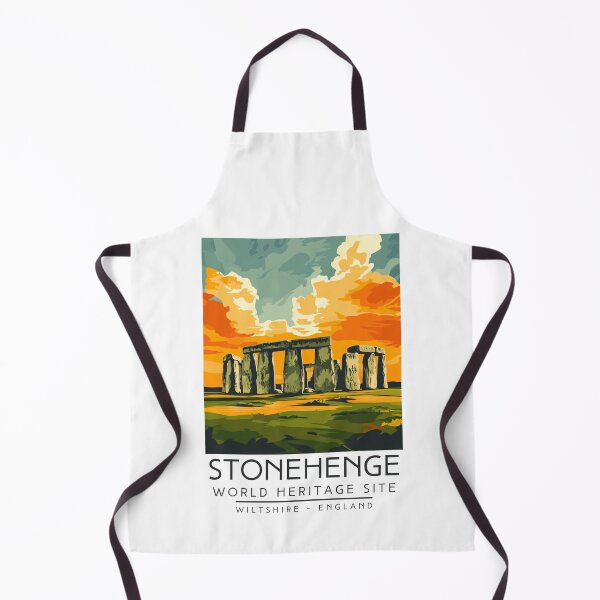 Item preview, A Vintage Travel Poster of Stonehenge - Wiltshire - England designed and sold by GoodOldVintage.