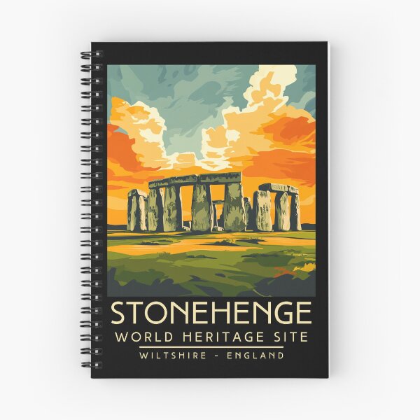 Item preview, A Vintage Travel Poster of Stonehenge - Wiltshire - England designed and sold by GoodOldVintage.