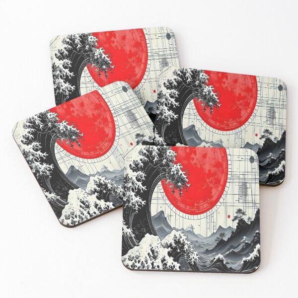 Item preview, The Majestic Wave: A Harmonious Blend of Nature and Geometry designed and sold by artistspark.