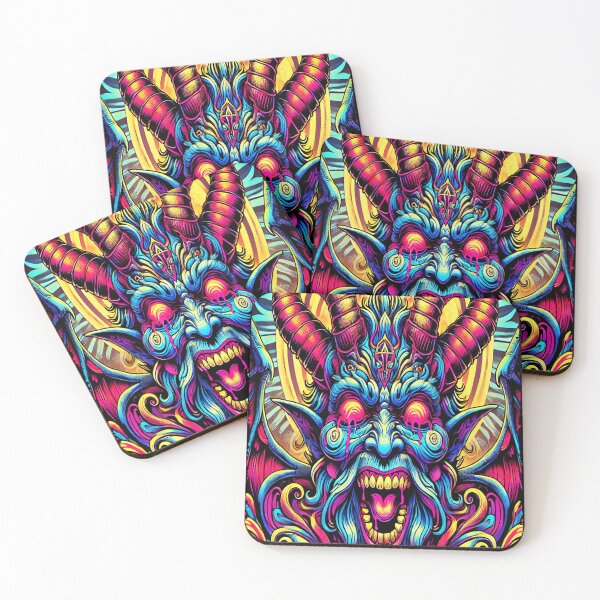 Artikelvorschau, 70er Psychedelic inspiriertes Teufel Satan inspiriertes klassisches T-Shirt Heavy Metal, Rock, entworfen und verkauft von blackdoggdesign.
