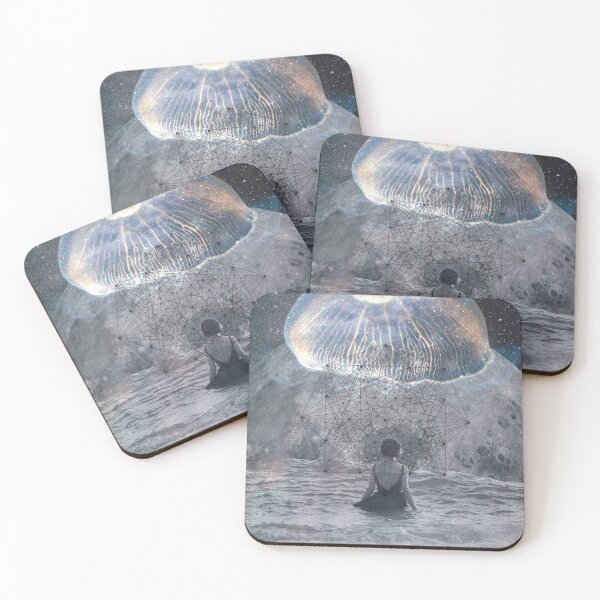 Item preview, Spirit animal jellyfish ocean moon designed and sold by 2BeSam.