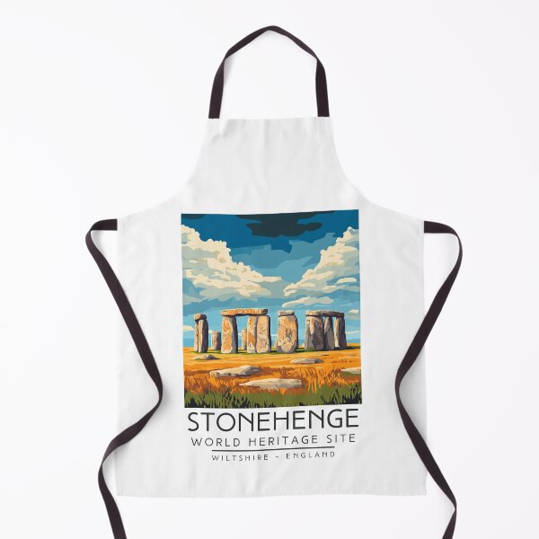 Item preview, A Vintage Travel Poster of Stonehenge - Wiltshire - England designed and sold by GoodOldVintage.