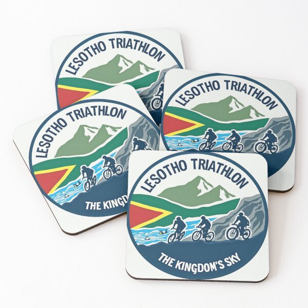 Item preview, Triathlon Spirit – Lesotho  – Swim, Bike, Run Design designed and sold by Triathlongram.