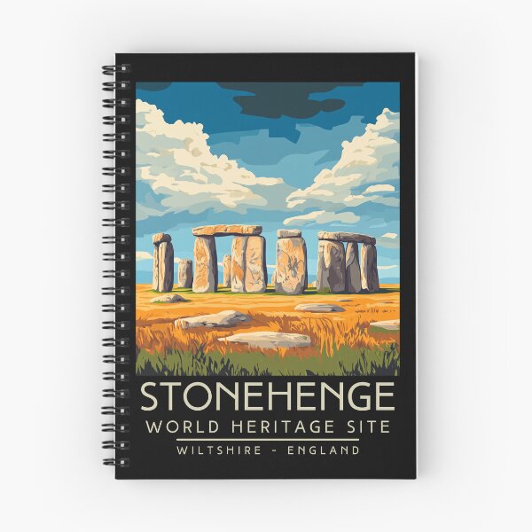 Item preview, A Vintage Travel Poster of Stonehenge - Wiltshire - England designed and sold by GoodOldVintage.