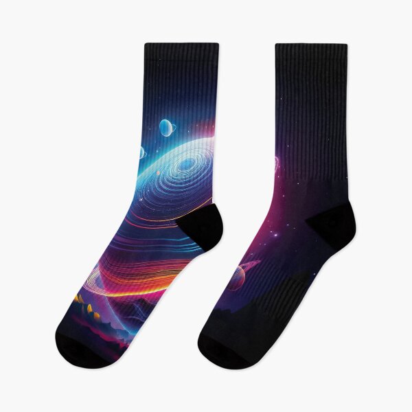 Item preview, A design of glowing neon planet with crisp, digital lines and vibrant colors. designed and sold by HEMRO.