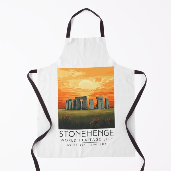 Item preview, A Vintage Travel Poster of Stonehenge - Wiltshire - England designed and sold by GoodOldVintage.