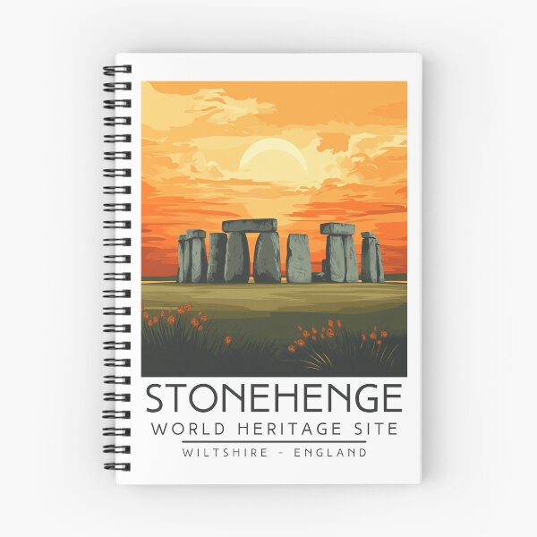 Item preview, A Vintage Travel Poster of Stonehenge - Wiltshire - England designed and sold by GoodOldVintage.