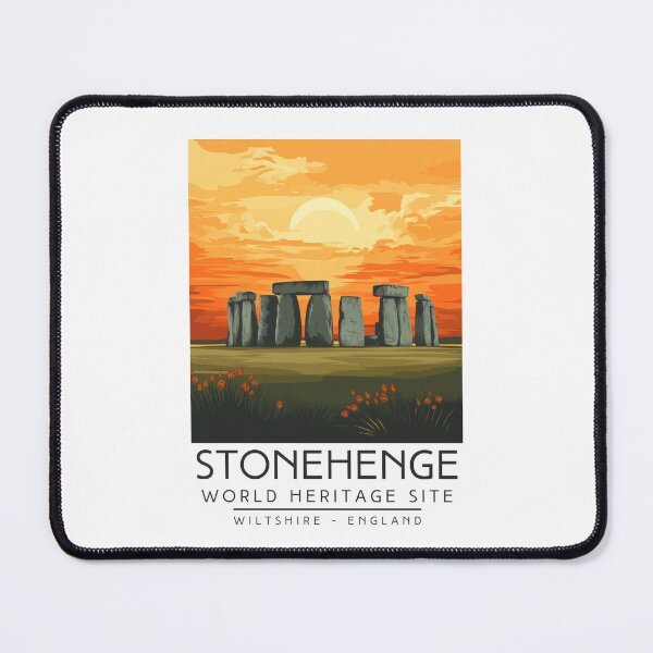 Item preview, A Vintage Travel Poster of Stonehenge - Wiltshire - England designed and sold by GoodOldVintage.