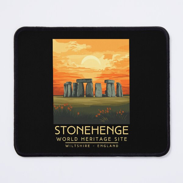 Item preview, A Vintage Travel Poster of Stonehenge - Wiltshire - England designed and sold by GoodOldVintage.